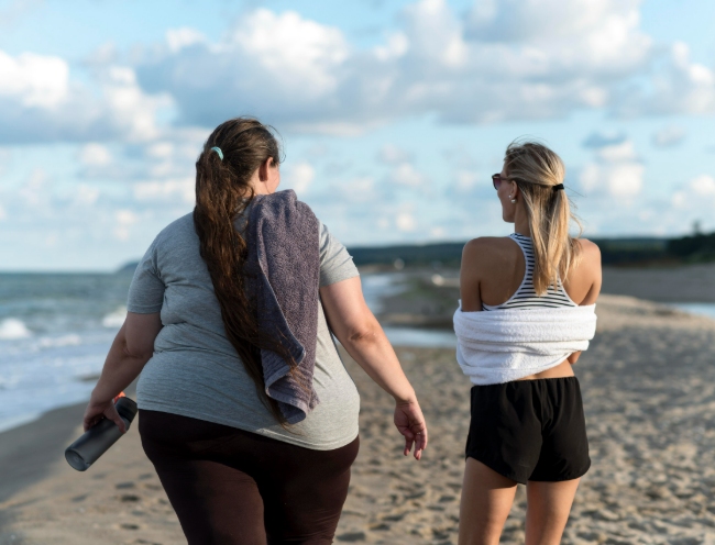 肥満者とスリムな人